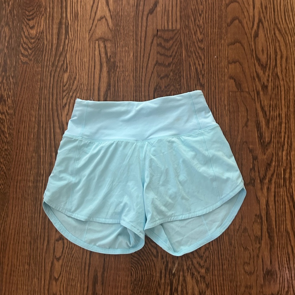 Lululemon Athletica Blue Speed Up Shorts Size 2